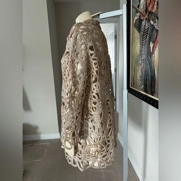 RANI ARABELLA Gold Lace Topper Jacket - Picture 10 of 15